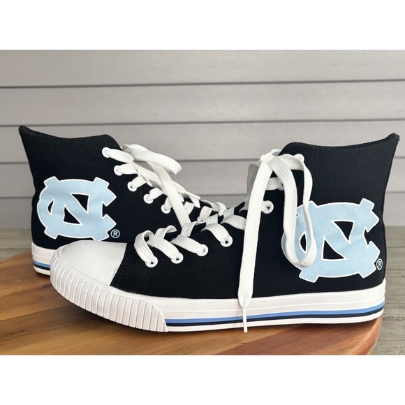 Foco Other - North Carolina Tar Heel Sneakers Men 8 FOCO High Top UNC Logo Canvas New